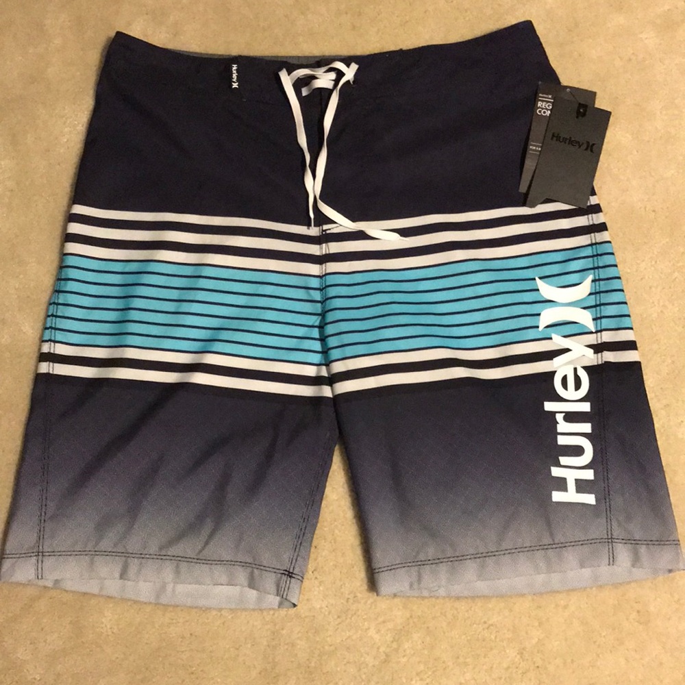 NWT navy Hurley sz 32 Nirvana board shorts